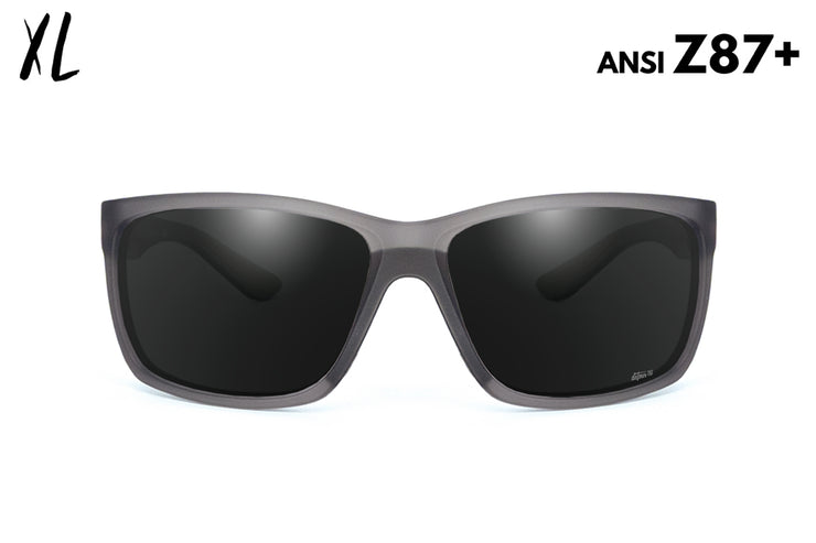 Breach XL - Frosted Gray - Jet Black Polarized ANSI Z87+