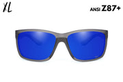 Breach XL - Frosted Gray - Deep Blue Polarized ANSI Z87+