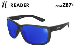 Breach XL Reader - Matte Black - Deep Blue Polarized ANSI Z87+