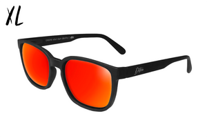 Cabana XL - Matte Black - Red Sunset Polarized