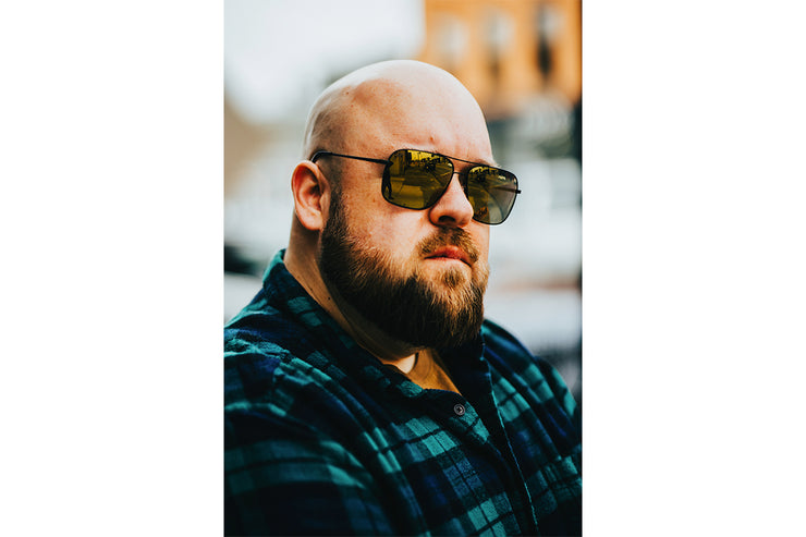 Coastal XL - Matte Black - 24K Gold Polarized