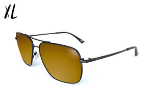 Coastal XL - Matte Black - 24K Gold Polarized