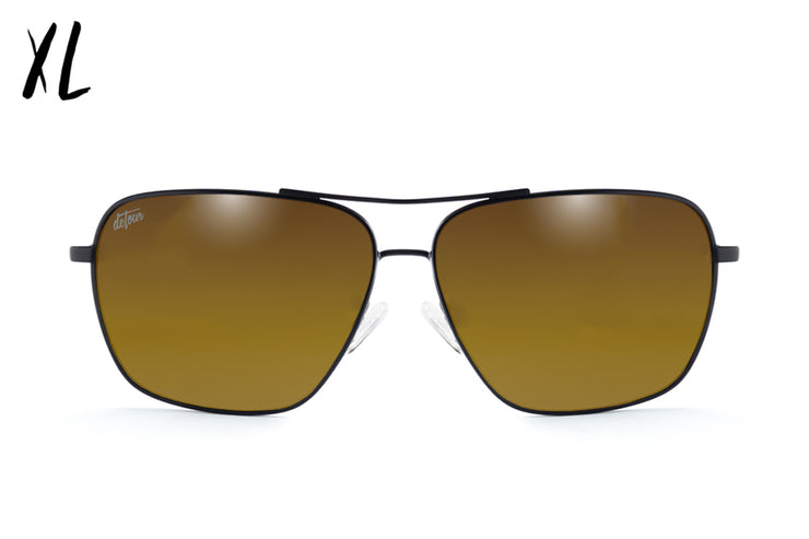 Coastal XL - Matte Black - 24K Gold Polarized