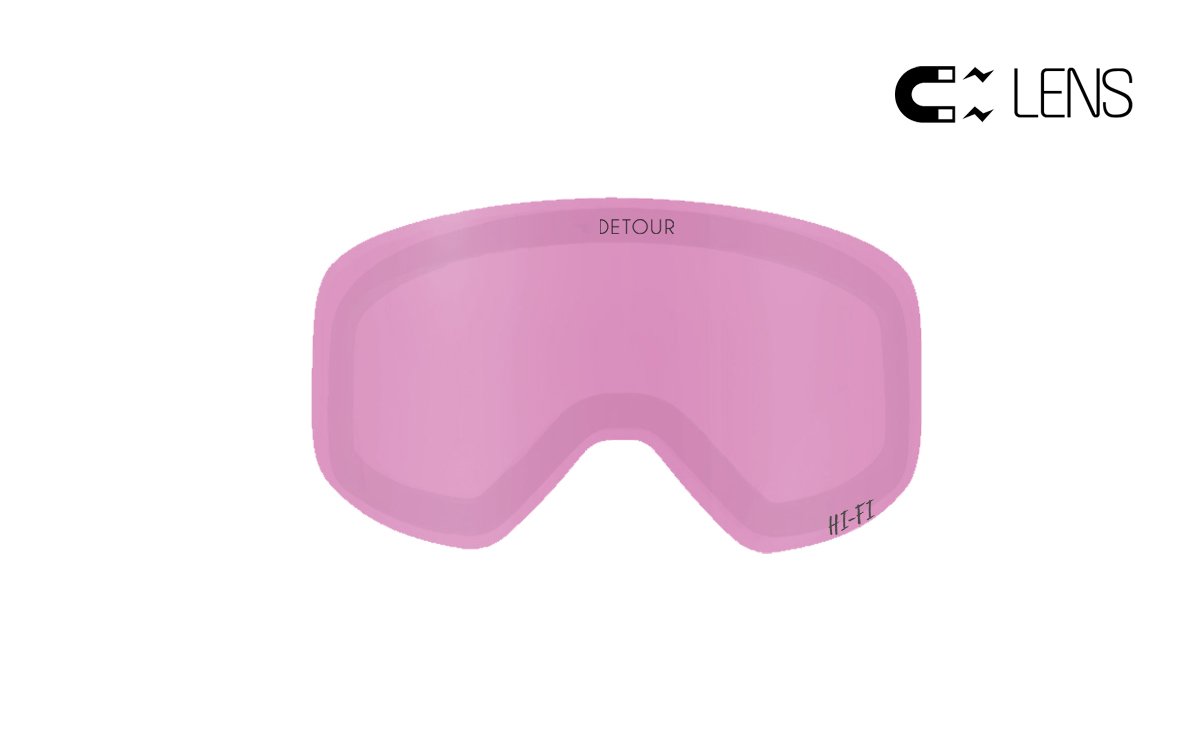 PowPow Snow - Spare HI-FI Lens - Rose Quartz Pink