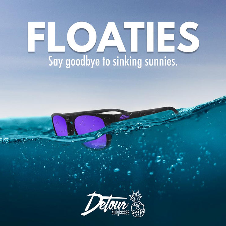 Floaties - Mattschwarz - Violett Polarisiert